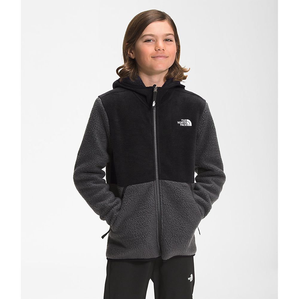 The North Face Fleeces Boys Australia - The North Face Forrest Full Zip Hooded Grey (FGV-605342)